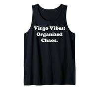 Virgo Vibes Organized Chaos Zodiac Sign Funny Saying Camiseta sin Mangas