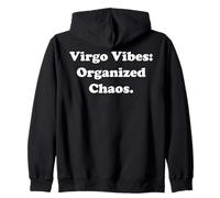 Virgo Vibes Organized Chaos Zodiac Sign Funny Saying Sudadera con Capucha