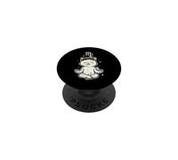 Virgo Zen Cat Astrología PopSockets PopGrip Adhesivo