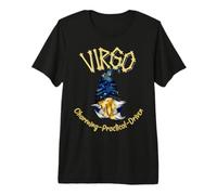 Virgo Zodiac Gnomo Astrología Diseño Celestial Camiseta Premium