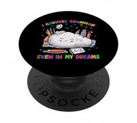 Virgo Zodiac I Correct Grammar Even In My Dreams PopSockets PopGrip Adhesivo