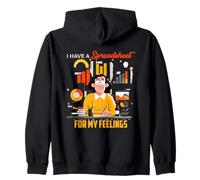 Virgo Zodiac I Have A Spreadsheet For My Feelings Sudadera con Capucha