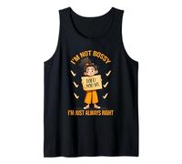 Virgo Zodiac Im Not Bossy Im Just Always Right Camiseta sin Mangas