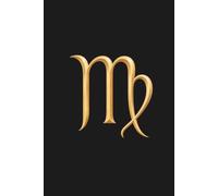 Virgo Zodiac Notebook: Black and Gold Lined Journal for Astrology and Star Sign Lovers, 80 Pages, 6 × 9 Inches