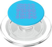 Virgo Zodiac Repetir Contorno Texto Retro Layout PopSockets PopGrip para MagSafe