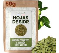 VIRHEA Hojas de Jujube Secas 100g - Hojas de Sidr Naturales para Cuidado del Cabello y la Cara - Qasil Ayurvédico Hidratante y Voluminizador - Cuidado Capilar y Mascarilla - Infusión Detox Tisana