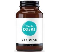 Viridian Vitamina D3 y K2 90 Cápsulas Veganas