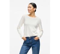 Vila Mujer Viril L/s O-Neck Knit Top-Noos Suéter Not Applicable, Alyssum Blanco, L