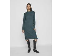 Vila Viril Crew Neck L/S Midi Dress-Noos Vestido de Punto, Verde, XS Mujeres