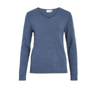 Viril V-Neck L/S Knit Top - Noos, Vintage Indigo, XS