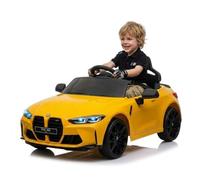 Virimolo Coche eléctrico infantil BMW M4 con licencia oficial 12 V 4,5 Ah coche teledirigido multicolor vehículo eléctrico seguro apto para niños de 2 a 8 años