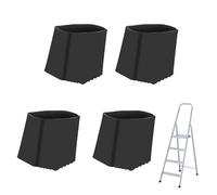 virkwuy 4 Piezas Tacos Escalera, Pies de Escalera de Caucho, Tacos Escalera, Adecuado para Escalera Tubo Cuadrado 2x4 cm, Adecuado para Trabajos Ingeniería, Escenas Mantenimiento del Hogar