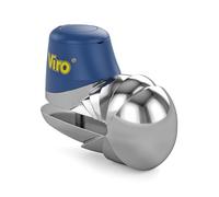 Viro | Armadillo, bloqueo de disco anti-mordaza con barra de 10 mm de diámetro, acabado cromado, cierre a presión