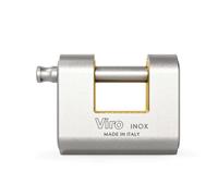 Viro | Panzer - Candado antirrobo, resistente a la corrosión, armaduras de acero inoxidable, base de 86 mm, con barra antidesgarro y anticortes