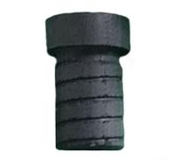 Virola de repuesto para tacos de billar hecha de plástico fenólico o plástico ABS con 13 3 mm de diámetro superior y 20 3 mm de altura, diseñada para adaptarse a puntas estándar de billar (negro)