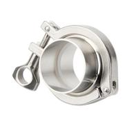 Virola de soldadura de triple abrazadera sanitaria de 3 "(76mm) + triple abrazadera + juego de unión de juntas de silicona, acero inoxidable 304 for elaboración casera