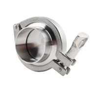 Virola de soldadura for tubería de 19 mm a 168 mm de diámetro exterior + tapa de extremo + abrazadera triple + junta de silicona de acero inoxidable 304(57mm x Ferrule 77.5)