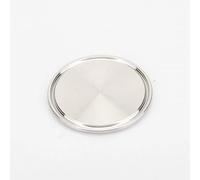 Virola O/D de 25mm-183mm, 1 ''a 6,25'', tapa de tope de triple abrazadera, tapa de extremo sanitario de acero inoxidable 304, accesorio de tubería casera sanitaria, 1 ud.(50.5mm)