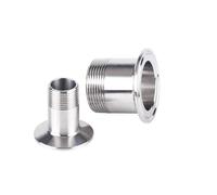 Virola roscada macho de acero inoxidable SS304 de 1/2 "-2" DN15-DN50, diámetro exterior de 50,5mm, ajuste de abrazadera triple de 1,5"(DN15)