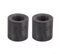 Virolas de repuesto de fibra de carbono para piscina y snooker, juego de 2 piezas con OD 0 470/0 510/0 55 pulgadas, reduciendo la vibración y mejorando la precisión de disparo (13 mm)