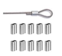 virolas, Mangas de engarce cables 400PCS bucle engarzado aluminio M1.2 .5 M2 Clips cuerda alambre acero doble orificio Accesorios fijos(M2 400PCS)