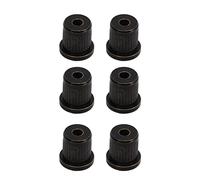 Virolas para cuerdas de guitarra de latón de 6 piezas |Diseño de cuerpo pasante para guitarras eléctricas |Juego de repuesto de calidad, duradero y protegido contra la oxidación. (Negra)