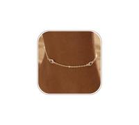 VIROMY Pulsera Tobillera Mujer 14K Chapado en Oro/Plata Corazón Mal de Ojo Tobillera Ajustable Tobillera Impermeable Regalos de Joyería para Ella