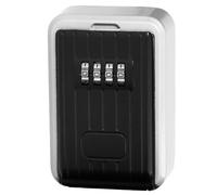 Virone Caja para Llaves con Bloqueo De Código 10,000 Combinaciones De Códigos Posibles Color Plateado (sin Puerta)