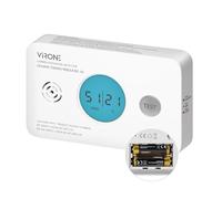 Virone Detector Monoxido de Carbono A Pilas con Pantalla LCD Fácil Lectura - Fiable y Certificado TÜV Vida Útil 10 Años IP20