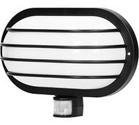 Virone LASO Luz con Sensor de Movimiento 180° para Jardín 60W IP44 (sin Bombilla Incluida) (Negro)