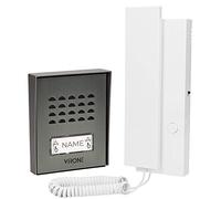 Virone LUPI - Intercomunicador con Cable 1 casa Familiar en protrusión de 2 Hilos 230 V AC, iluminación del Nombre (casa unifamiliar)