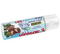 VIROSAC 111981 Nevera Più - Bolsas para Nevera y congelador 23 x 32 cm, con Lazos, 180 Unidades por Rollo
