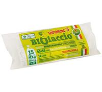 Virosac 137233 - Bolsas para residuos biodegradables con cierre patentado