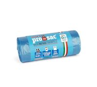VIROSAC Rollo 15 Bolsas perfumadas al Talco, Nailon, Azul, 52 x 0.1 X 65 cm