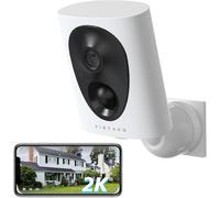 virtavo 2K 3MP Überwachungskamera Aussen Akku, WLAN Kabellose Kamera für Außen/Innen, Starlight Farb-Nachtsicht, PIR-Bewegungserkennung, 2-Wege Audio, SD/Cloud ohne Pflicht-ABO, 2,4 GHz, VF1