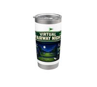 VIRTUAL FAIRWAY NIGHT Golf Interior Simulador Vaso térmico de acero inoxidable de doble pared