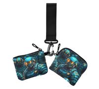 Virtual Fighters in Color - Carteras para mujer, tarjetero, gran capacidad, tarjetero, dinero, con llavero, 2 piezas, monedero y tarjetero para mujer, Luchadores virtuales en color, Moderno