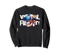Virtual Reality Skull VR Gamer Futuristic Art Sudadera