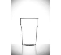 Virtually Glass Juego de 6 Vasos de Cerveza Roltex irrompibles Reutilizables de plástico de policarbonato con Forma de tulipán, apilables, de una Pinta