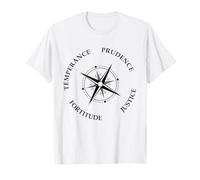Virtudes Cardinales Prudence Justice Fortitude Temperance Camiseta