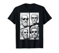 Virtudes estoicas Sabiduría Templanza Justicia Coraje Comic Camiseta