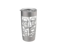 Virtudes estoicas Sabiduría Templanza Justicia Coraje Comic Vaso térmico de acero inoxidable de doble pared