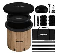 VirtuFit Baño de hielo XXL, 375 litros, aspecto de madera