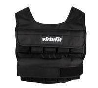 VirtuFit Chaleco de peso ajustable Pro - 10 kg - Negro - Chaleco de entrenamiento - Entrenamiento de fuerza