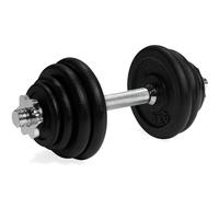 VirtuFit Juego de mancuernas ajustables Pro - Juego de pesas de hierro fundido - 15 kg para fitness y entrenamiento de fuerza - Dumbell
