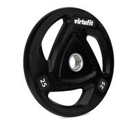 VirtuFit Juego de pesas olímpicas de goma, 1,25 kg a 25 kg (25 kg)