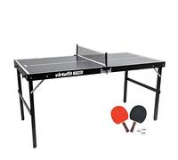 VirtuFit Mini Mesa de Ping Pong TT160 - Con 2 Bates y 3 Bolas