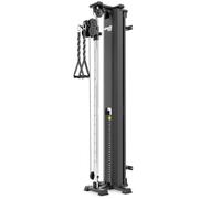 VirtuFit PL100 Single Pulley Station - Estación de tracción de cable para entrenamiento de fuerza - 75 kg - Altura ajustable - Construcción de acero resistente