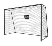 VirtuFit Portería de fútbol premium 300 x 200 x 120 cm - Portería de fútbol estable de acero - Resistente a la intemperie con red y anclajes al suelo - para niños, jóvenes y adultos - Ideal para