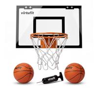 VirtuFit Pro Mini Baloncesto con 2 Bolas y Bomba - Negro